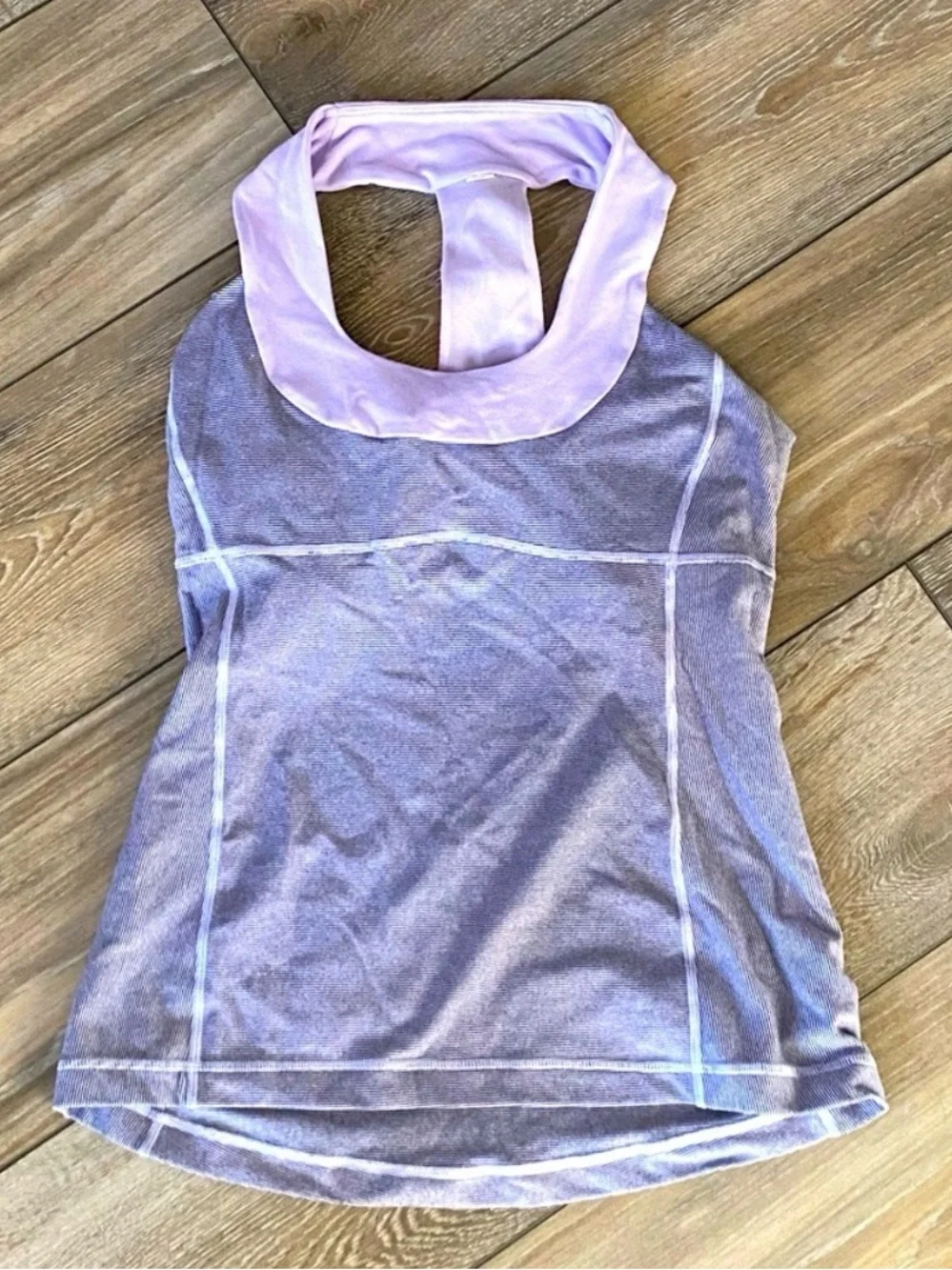 Lululemon - Scoop Neck Lavender Halter Active Tank Top